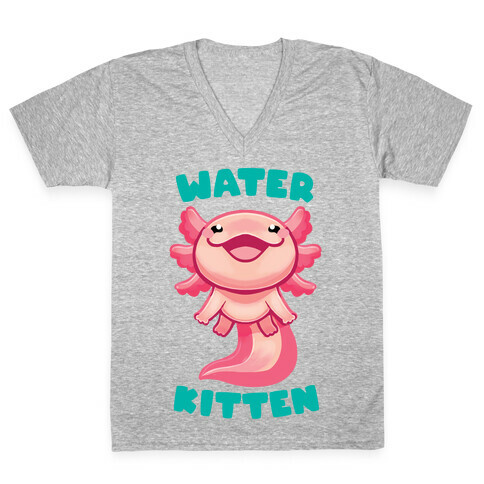 Water Kitten V-Neck Tee Shirt