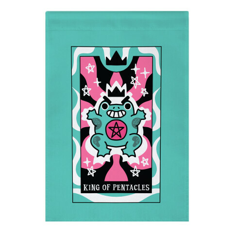 Creepy Cute Tarot: King of Pentacles Garden Flag