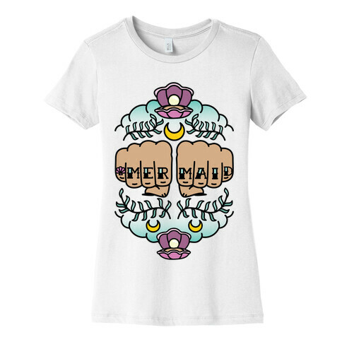 Mermaid Knuckles Womens T-Shirt