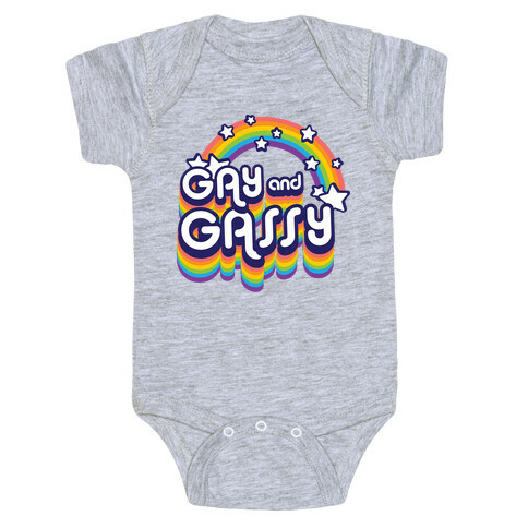 Gay and Gassy Rainbow Baby One-Piece