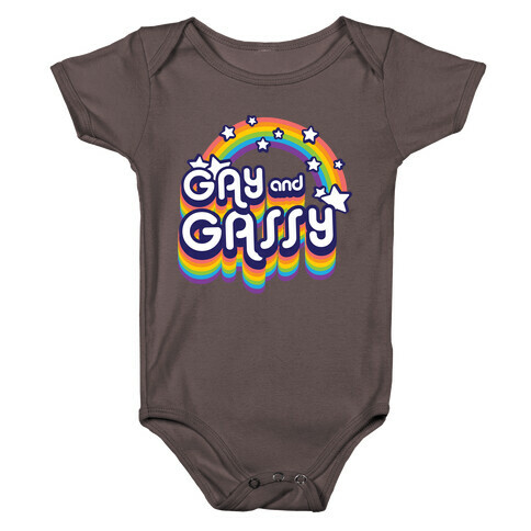 Gay and Gassy Rainbow Baby One-Piece