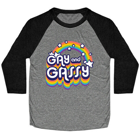 Gay and Gassy Rainbow Baseball Tee