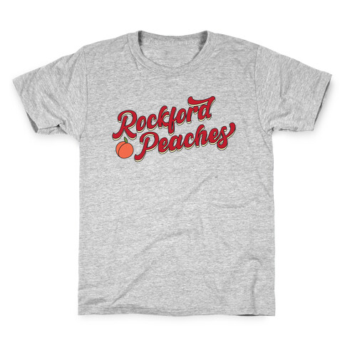 Rockford Peaches Script Kids T-Shirt