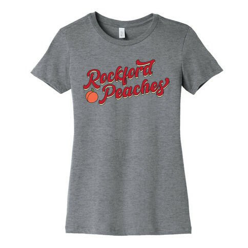 Rockford Peaches Script Womens T-Shirt
