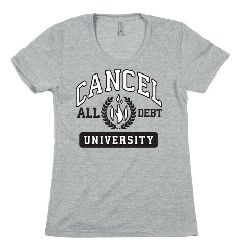 Cancel All Debt University Womens T-Shirt