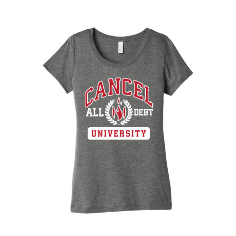 Cancel All Debt University Womens T-Shirt