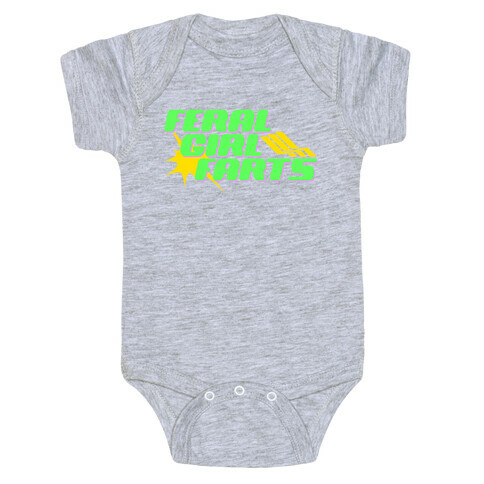 Feral Girl Farts Baby One-Piece