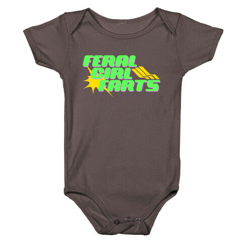 Feral Girl Farts Baby One-Piece