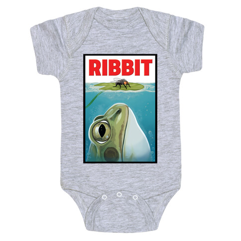 Ribbit Jaws Parody Baby One-Piece