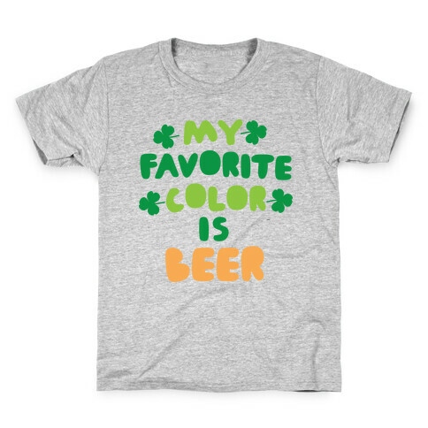 My Favorite Color Is Beer  Kids T-Shirt