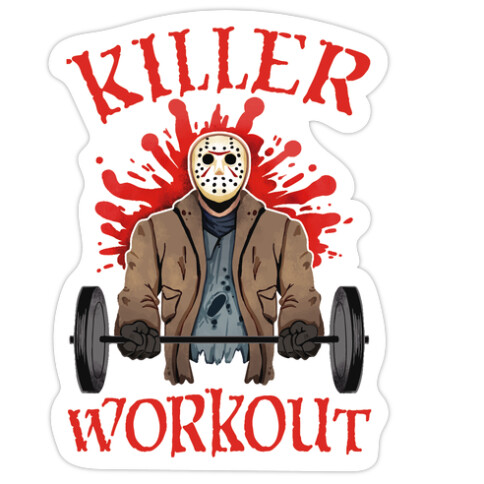 Killer Workout Die Cut Sticker