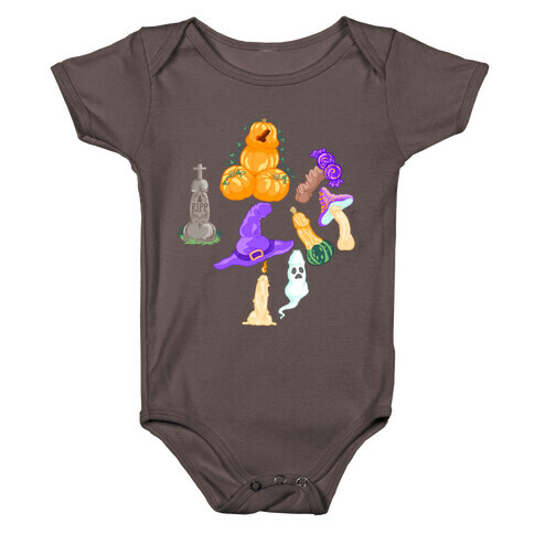 Halloween Peens Pattern Baby One-Piece