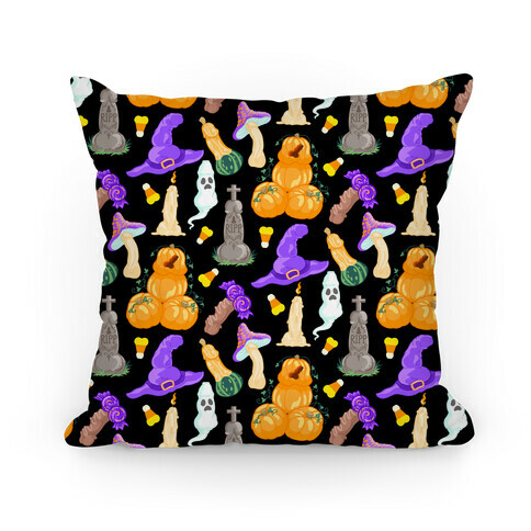 Halloween Peens Pattern Pillow