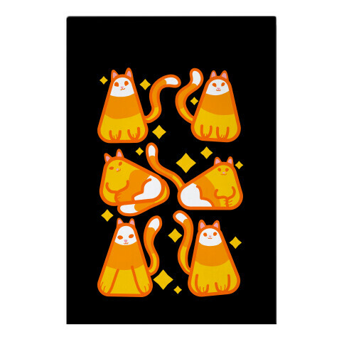 Candy Corn Cats Garden Flag