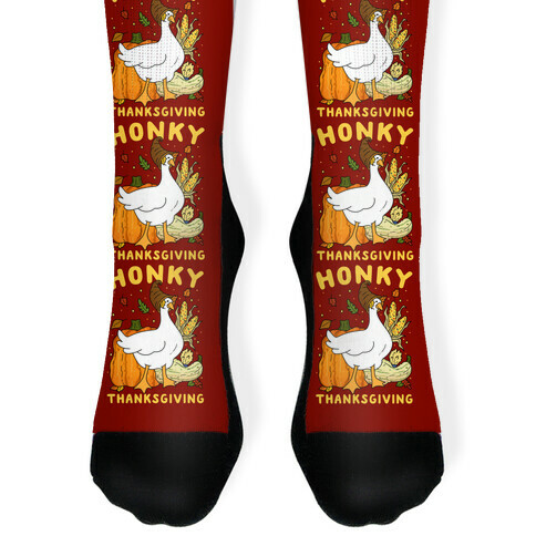 Honky Thanksgiving Sock