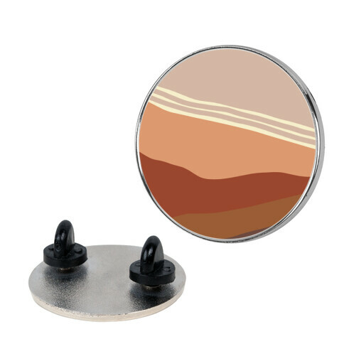 Terracotta Peach Sunset Pin