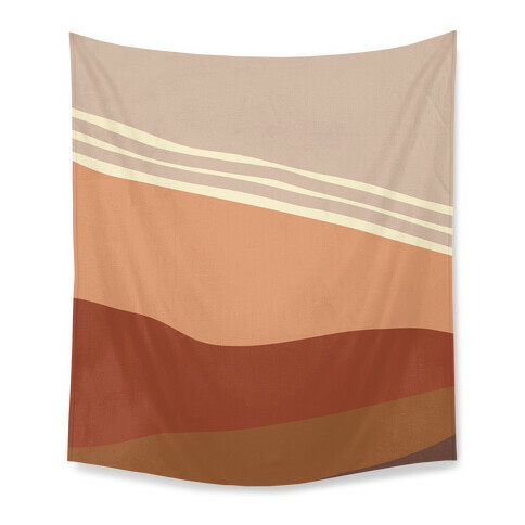 Terracotta Peach Sunset Tapestry