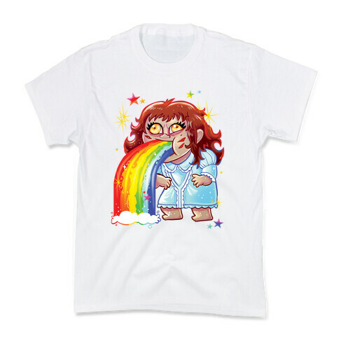 90's Rainbow Barfing Exorcist Kids T-Shirt