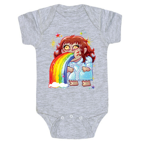 90's Rainbow Barfing Exorcist Baby One-Piece