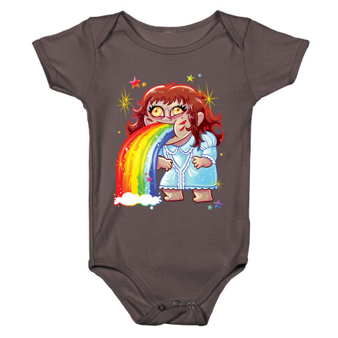 90's Rainbow Barfing Exorcist Baby One-Piece