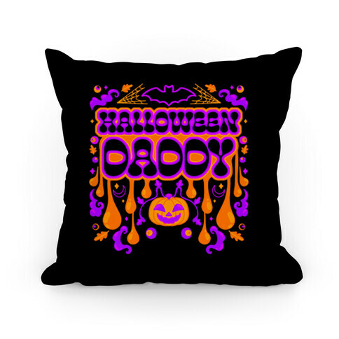 Retro Halloween Daddy Pillow