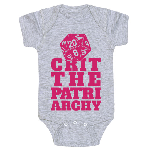 Crit The Patriarchy Baby One-Piece