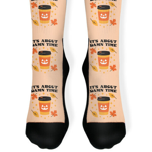 It's About Damn Time for Pumpkin Spice Sock