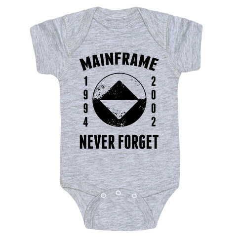 Reboot Mainframe Never Forget Baby One-Piece