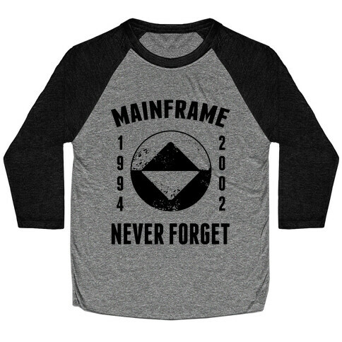 Reboot Mainframe Never Forget Baseball Tee