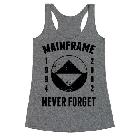 Reboot Mainframe Never Forget Racerback Tank Top