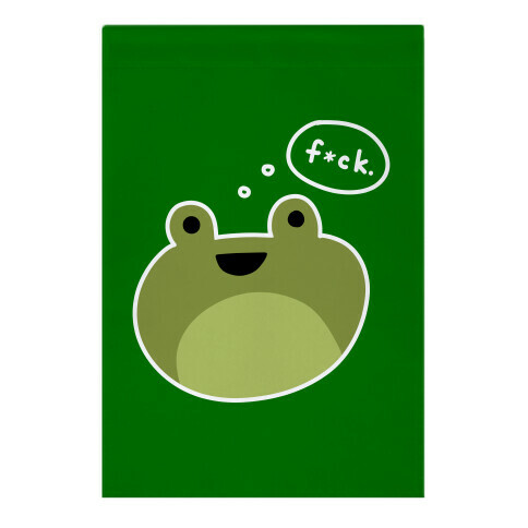 F*ck Frog (Censored) Garden Flag