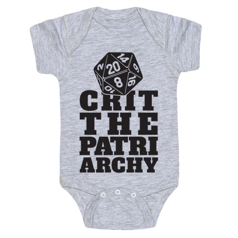 Crit The Patriarchy Baby One-Piece