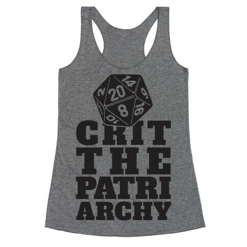 Crit The Patriarchy Racerback Tank Top