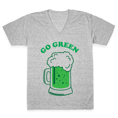 Go Green V-Neck Tee Shirt