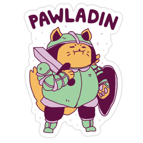 Pawladin  Die Cut Sticker