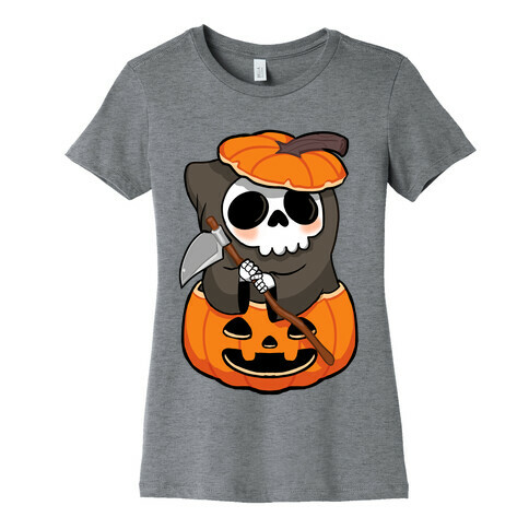 Cute Halloween Grim Reaper Womens T-Shirt