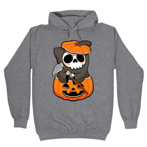 Cute Halloween Grim Reaper Hooded Sweatshirt