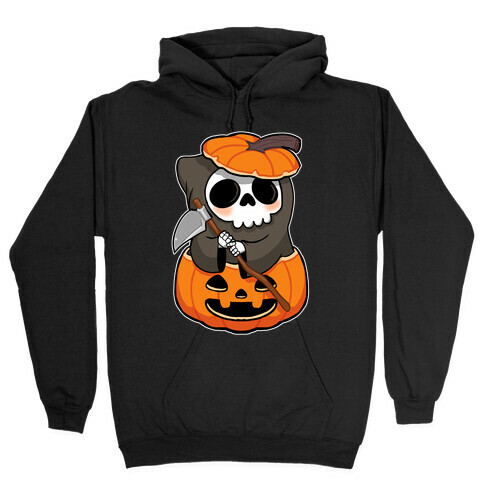 Cute Halloween Grim Reaper Hooded Sweatshirt