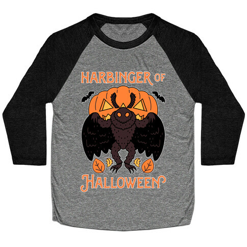 Harbinger of Halloween Mothman Baseball Tee