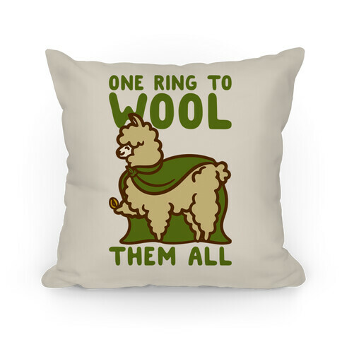 One Ring To Wool Them All Parody Pillow