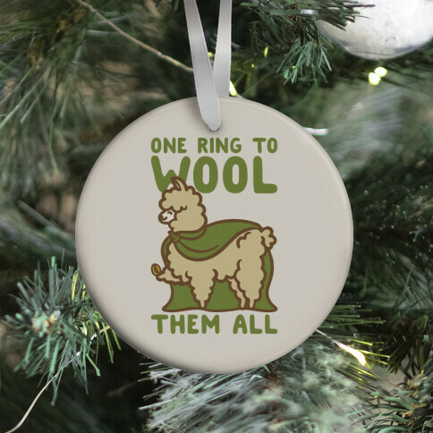 One Ring To Wool Them All Parody Ornament