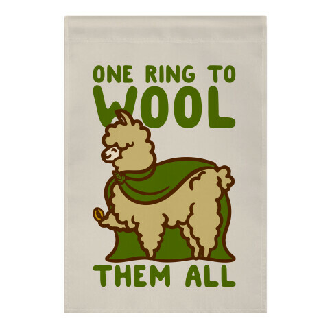One Ring To Wool Them All Parody Garden Flag