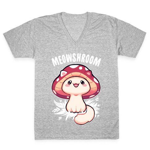 Meowshroom V-Neck Tee Shirt