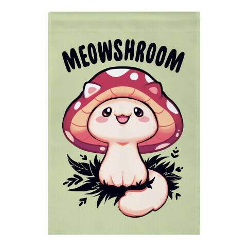 Meowshroom Garden Flag