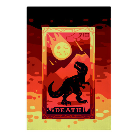 Death Dino Tarot Garden Flag