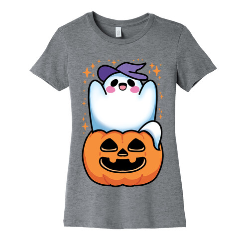 Cute Halloween Ghost Womens T-Shirt