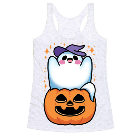 Cute Halloween Ghost Racerback Tank Top