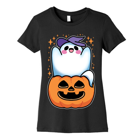 Cute Halloween Ghost Womens T-Shirt