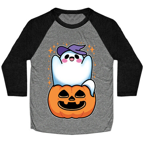 Cute Halloween Ghost Baseball Tee