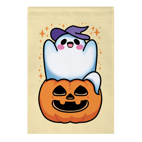 Cute Halloween Ghost Garden Flag